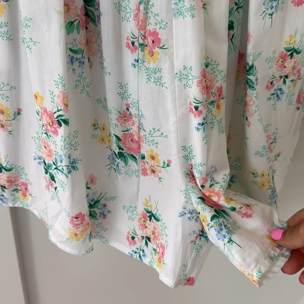 NWT Janie And Jack Floral Smocked Romper Size 18
